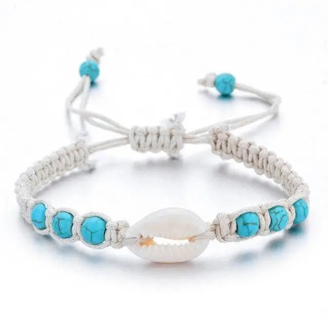 Rasta Shell Bracelet - Turquoise