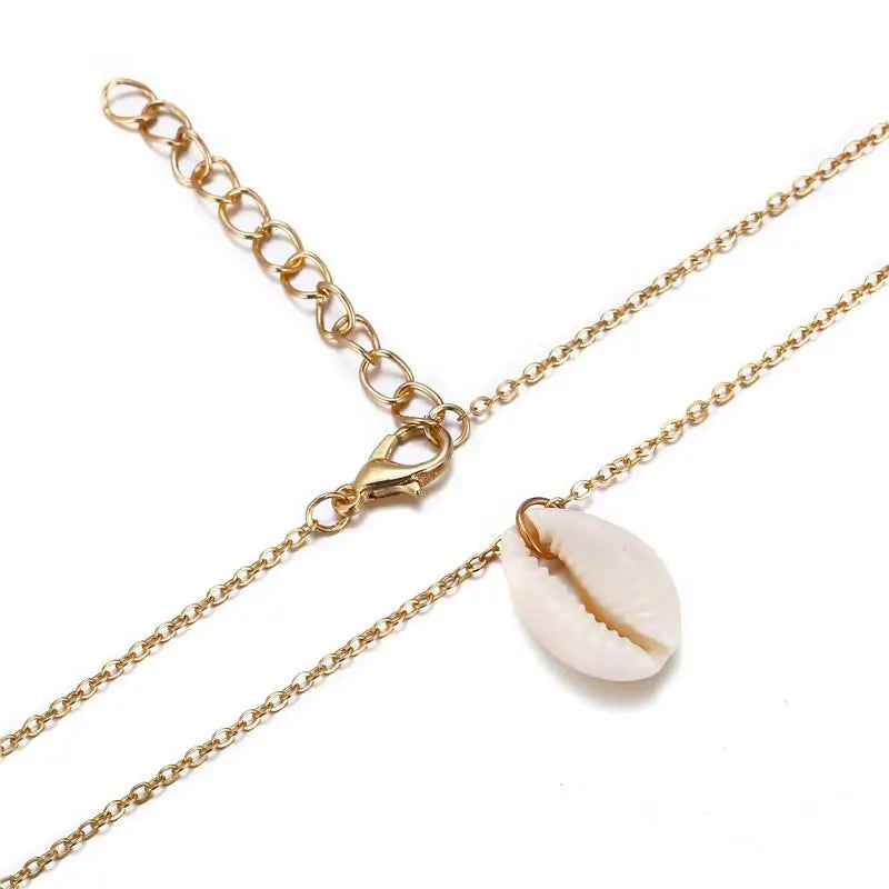 Real Gold Shell Necklace – ShellVibe© Real Gold Shell Necklace – ShellVibe©