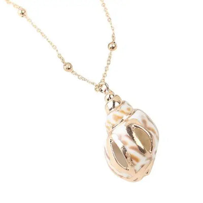 Real Shell Pendant Necklace