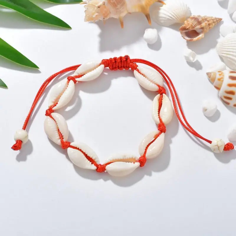 Reef Cowrie Shell Anklet