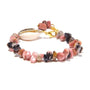Rhodonite Stone Shell Bracelet