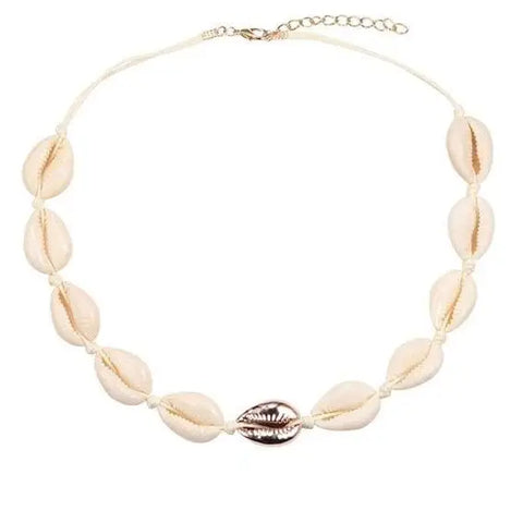 Rose Gold Cowrie Shell Necklace