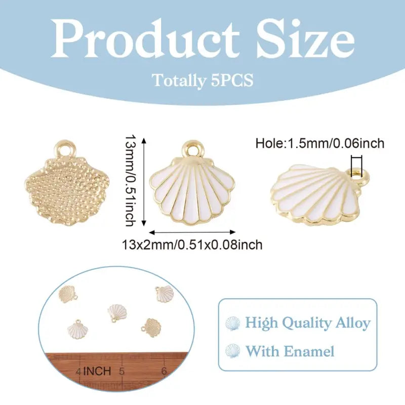 Scallop Shell Charms