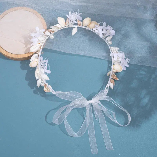 Seashell Hairbands -boho style-bohemian jewelry-beach outfit jewelry-wedding style headband