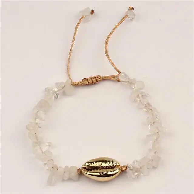 Shell Cord Knot Bracelet