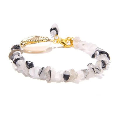 Shell Quartz Bracelet - White