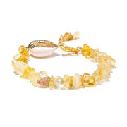 Shell Quartz Bracelet - Yellow