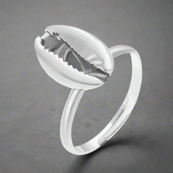 Silver Shell Ring-cowrie silver ring