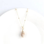 Snail Seashell Pendant Necklace