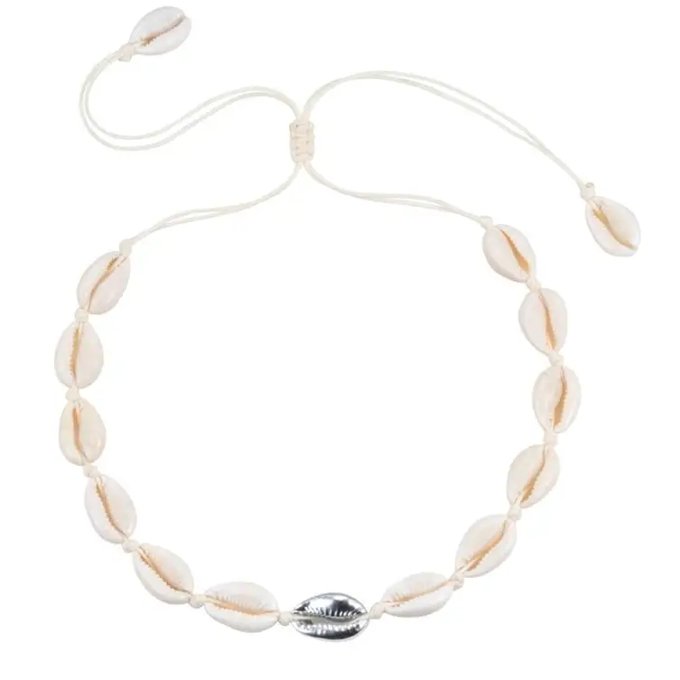 Soft White Shell Choker Necklace