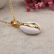 Stainless Steel Cowrie Shell Necklace