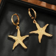 Starfish Shell Earrings