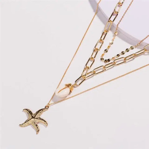 Starfish Shell Necklace