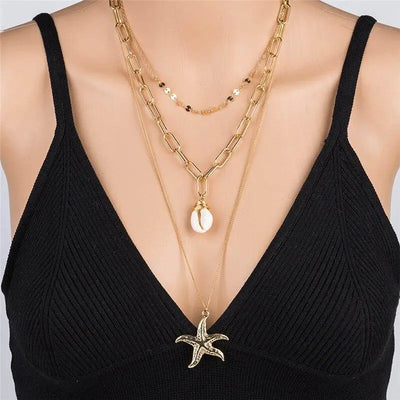 Starfish Shell Necklace