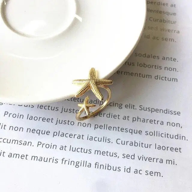 Starfish Shell Ring