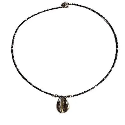 Stormy Cowrie Long Necklace