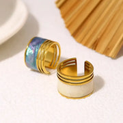 strata-cuff-shell-ring-white_shell ring-golden shell ring-mother of pearl ring