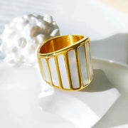 Stripe Shell Ring