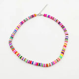 Surfer Heishi Necklace - Mulicolore