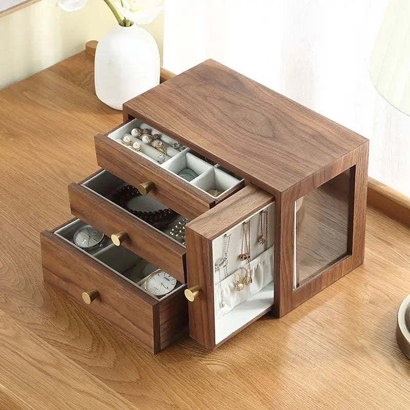 Tetris Design Wooden Jewelry Box