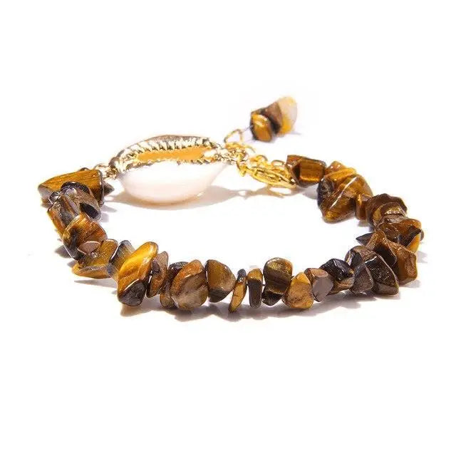 Tiger Eye Shell Bracelet