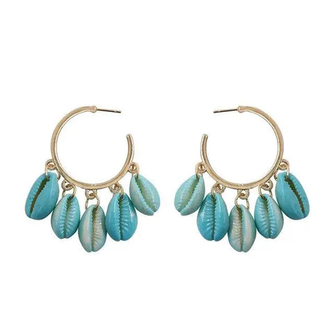 Turquoise Shell Earrings