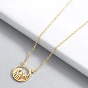 Wave Necklace - Gold