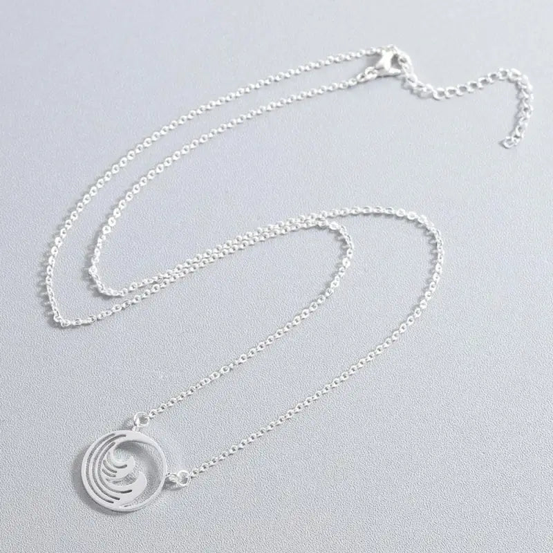 Wave Necklace - Silver