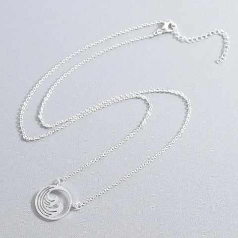 Wave Necklace - Silver