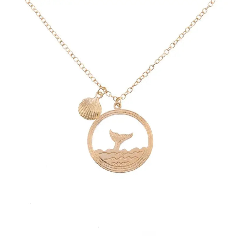 Whale Tail Shell Necklace