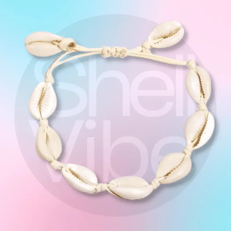 White Cowrie Shell Anklet