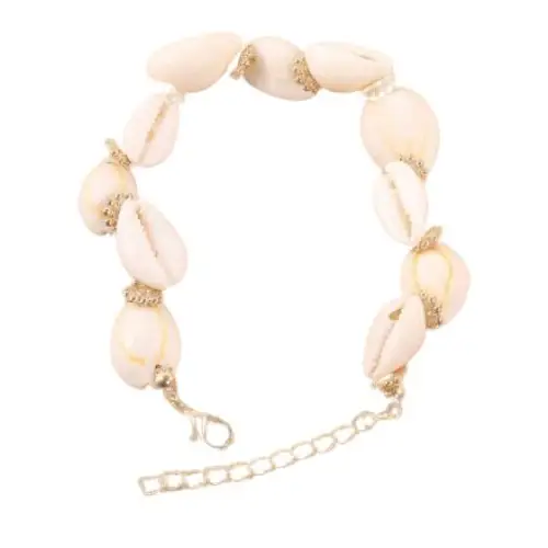 White Cowrie Shells Bracelet for Women