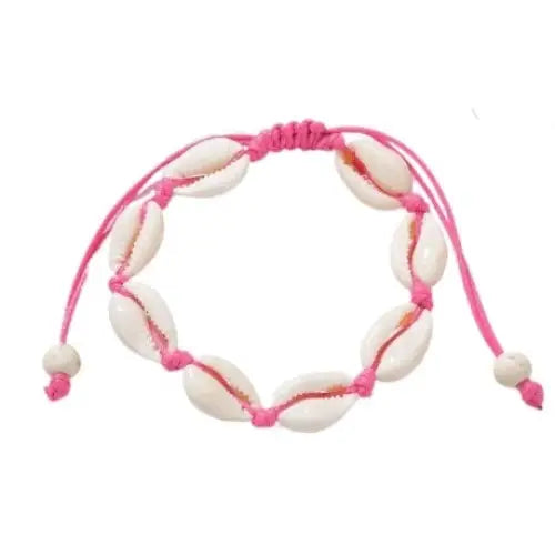 White Crustacean Shell Bracelet - Pearl