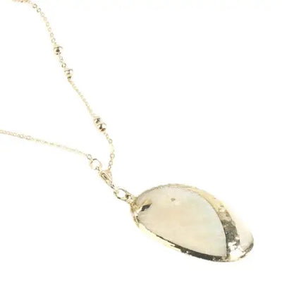 White Mother - of - Pearl Shell Necklace