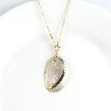 White Mother - of - Pearl Shell Necklace