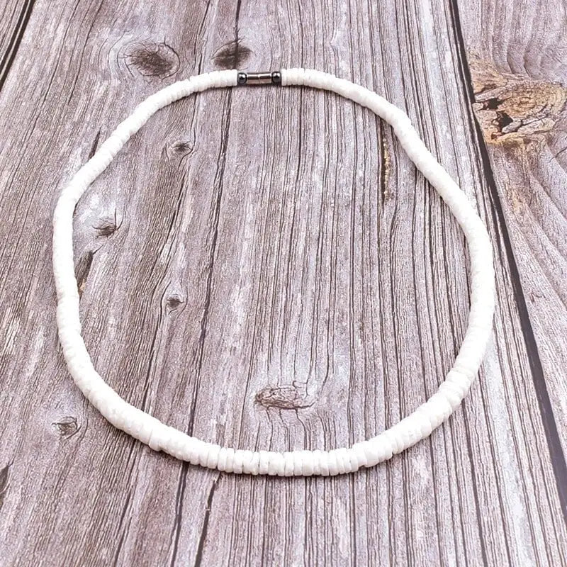 White Surfer Necklace