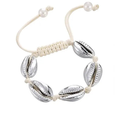 Women’s Silver Shell Bracelet