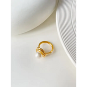 Wrapped Pearl Ring